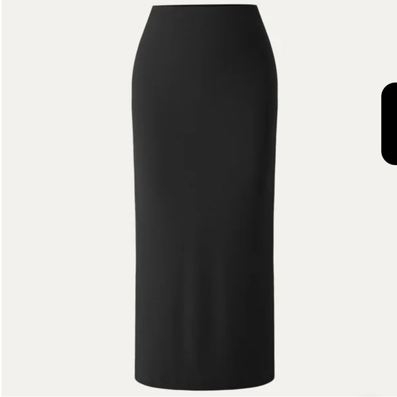 NWT OGL Eco-SkinKiss® Effortless Column Maxi Skirt - Black XS - Picture 6 of 6